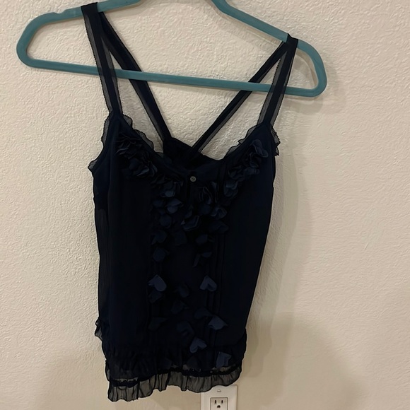Vintage A&F chiffon tank top with detailing - Picture 1 of 4